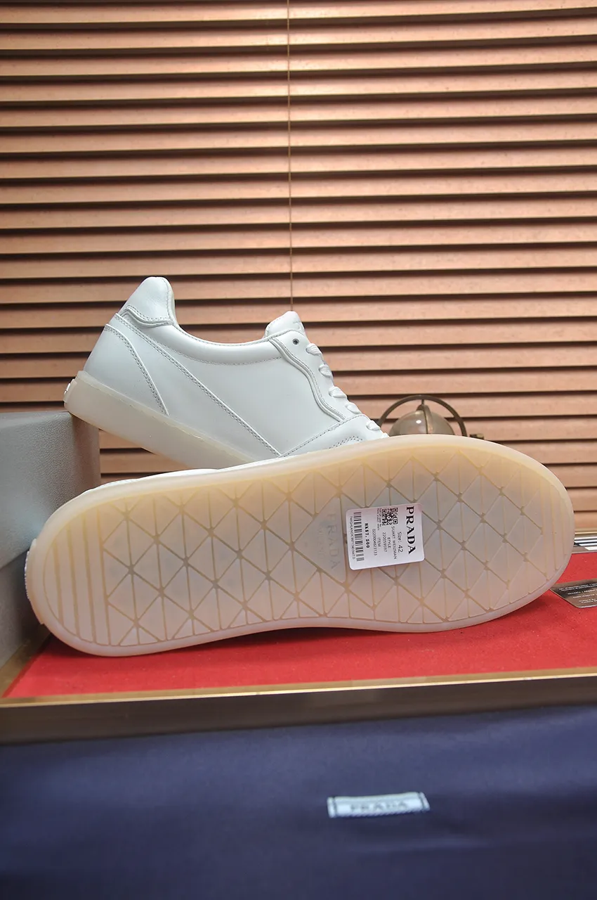 Men's shoes 💰580💶 [PRADA] Top original items, new seasonal styles, high-quality original items, top-grade high-mercerized cowhide combined with original breathable fabric + imported glue, imported stretch fabric inside with original cowhide feet, original thick outsole! Quality guaranteed! Code 38-45 (45 customized)